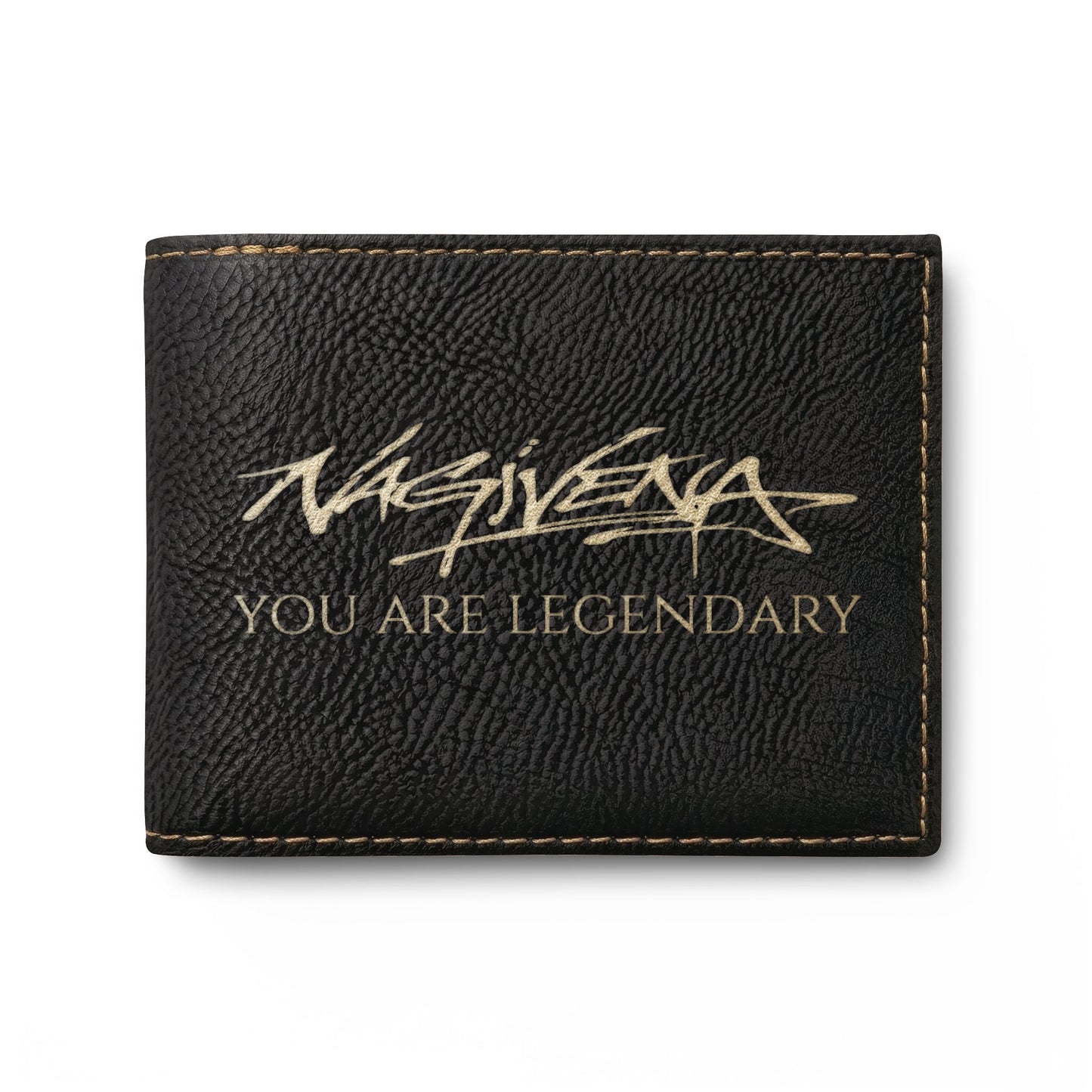 Bi-Fold Wallet — 'You Are Legendary' Leather Card Wallet