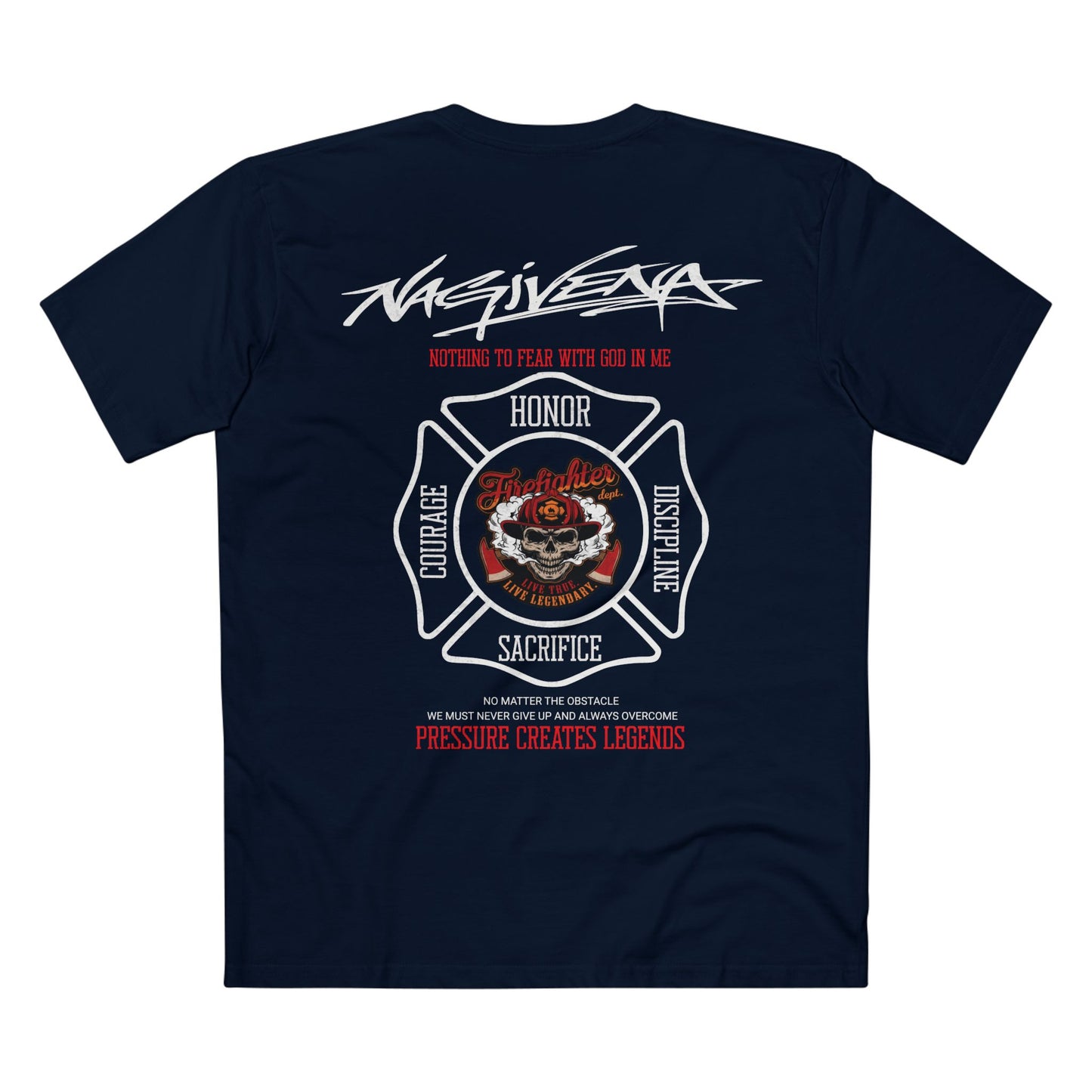 Nagivena Fire Division Tribute — Honor, Courage & Sacrifice Graphic Tee