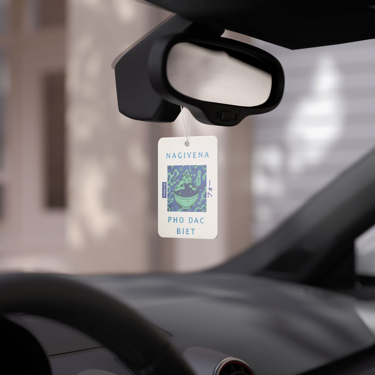 Vietnamese Pho Air Freshener – 'Nagivena Pho Dac Biet' Scented Car Charm