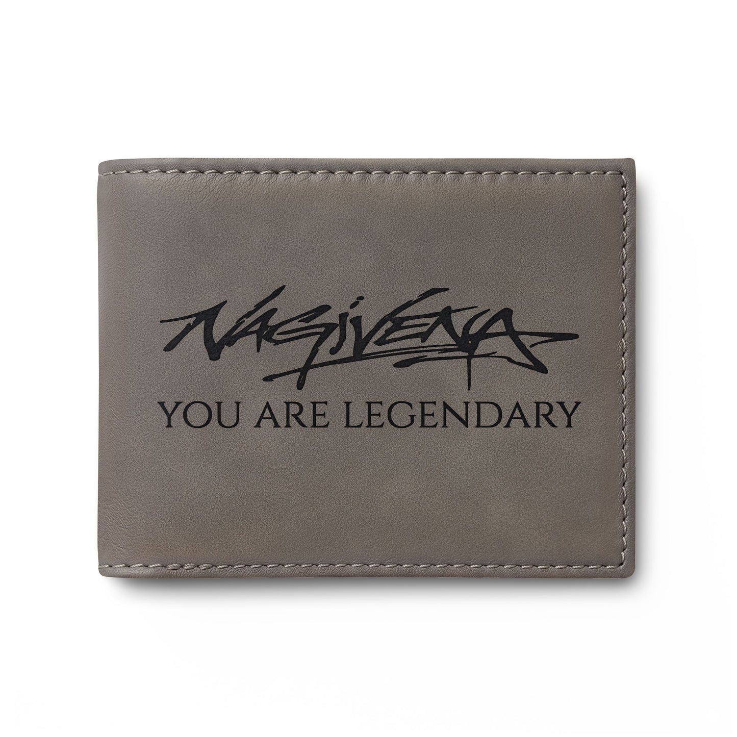 Bi-Fold Wallet — 'You Are Legendary' Leather Card Wallet