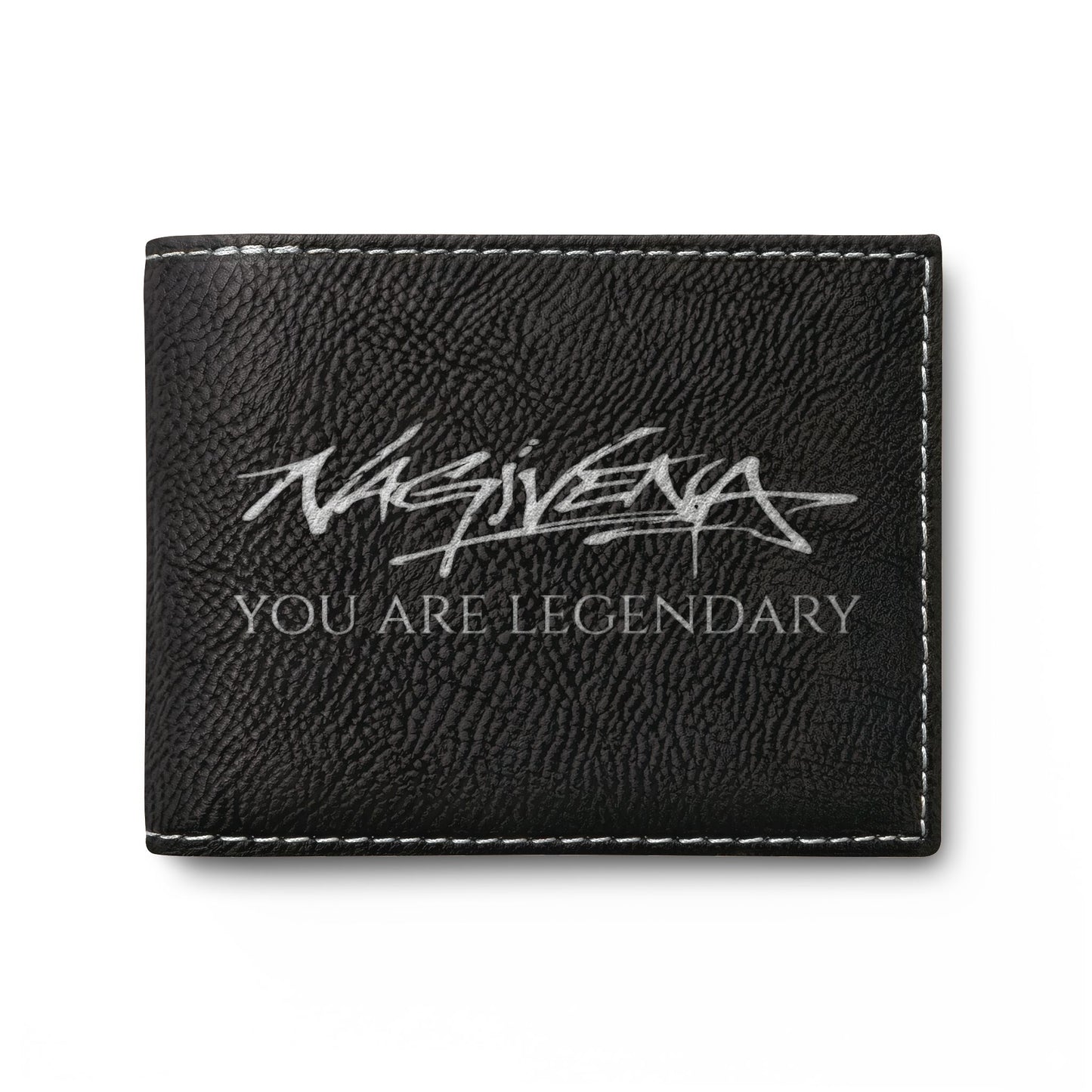 Bi-Fold Wallet — 'You Are Legendary' Leather Card Wallet