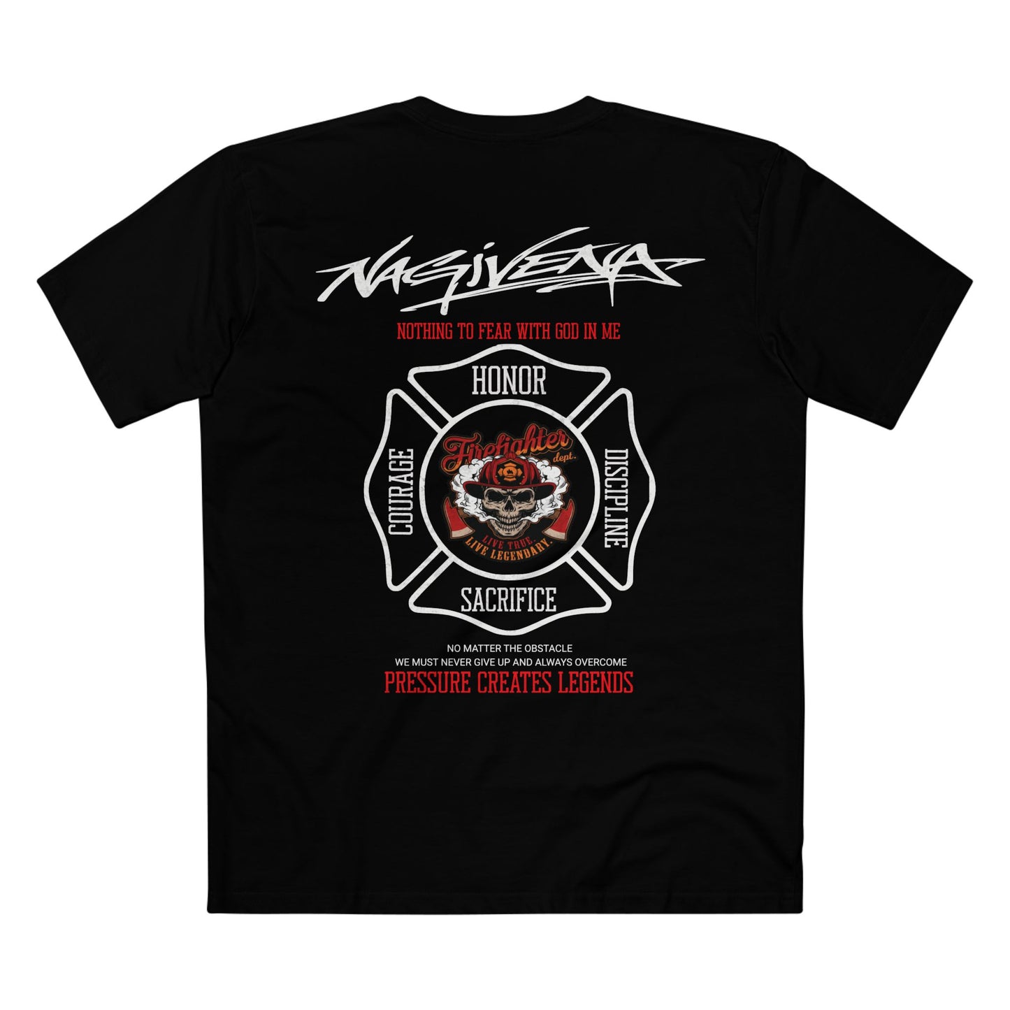 Nagivena Fire Division Tribute — Honor, Courage & Sacrifice Graphic Tee
