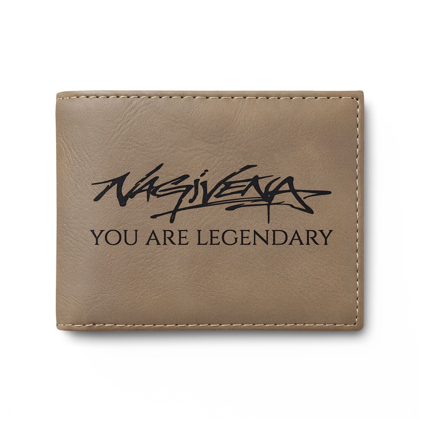 Bi-Fold Wallet — 'You Are Legendary' Leather Card Wallet