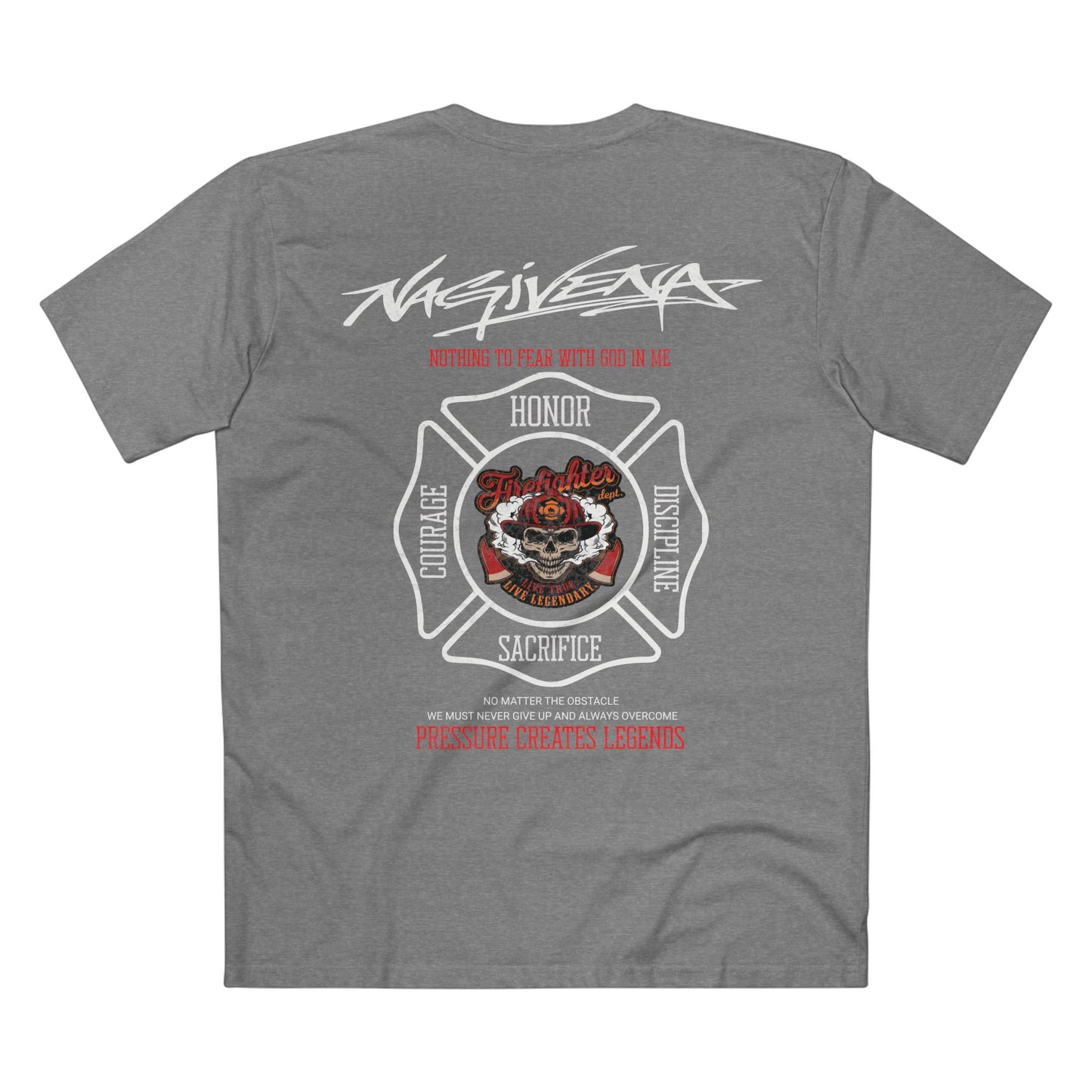 Nagivena Fire Division Tribute — Honor, Courage & Sacrifice Graphic Tee