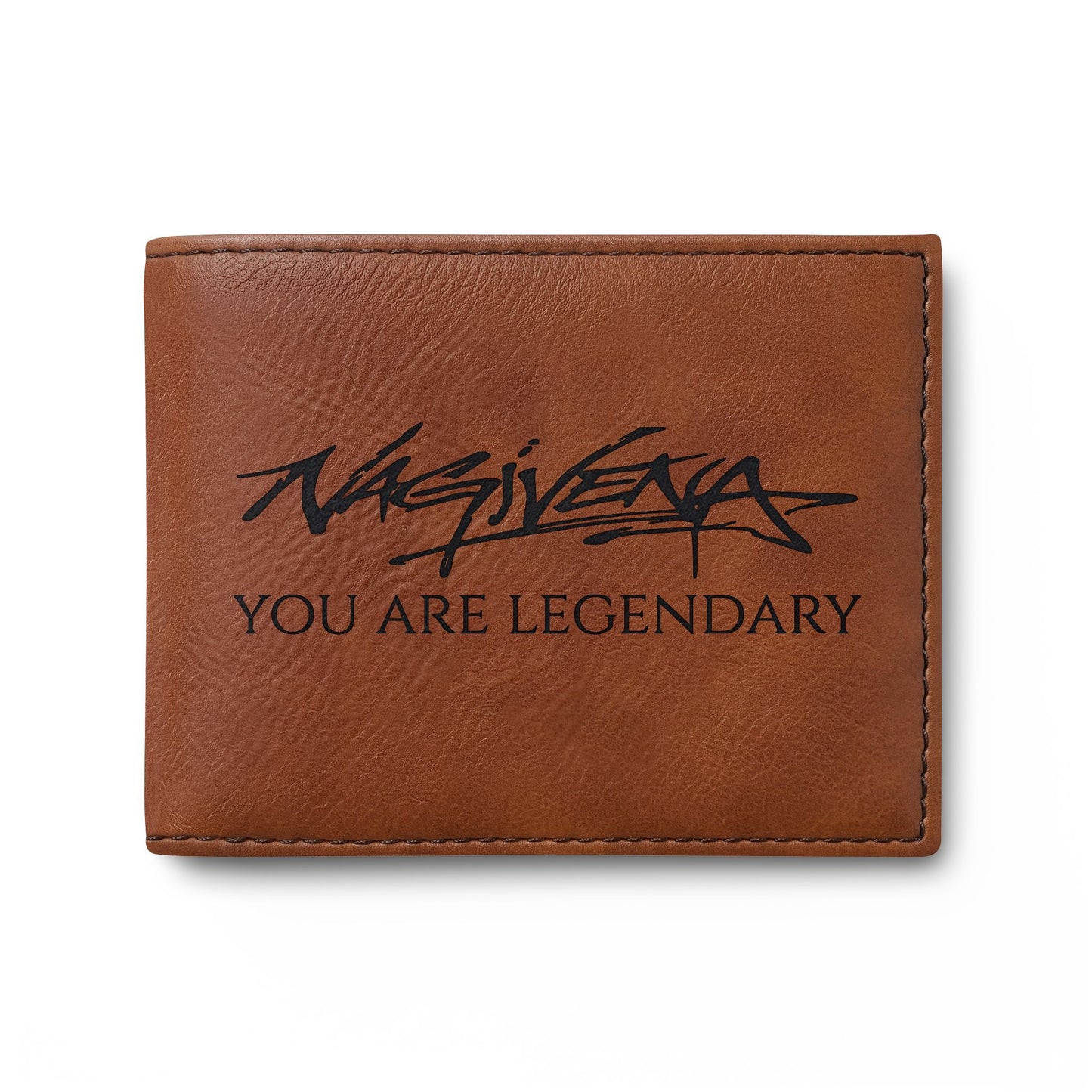 Bi-Fold Wallet — 'You Are Legendary' Leather Card Wallet