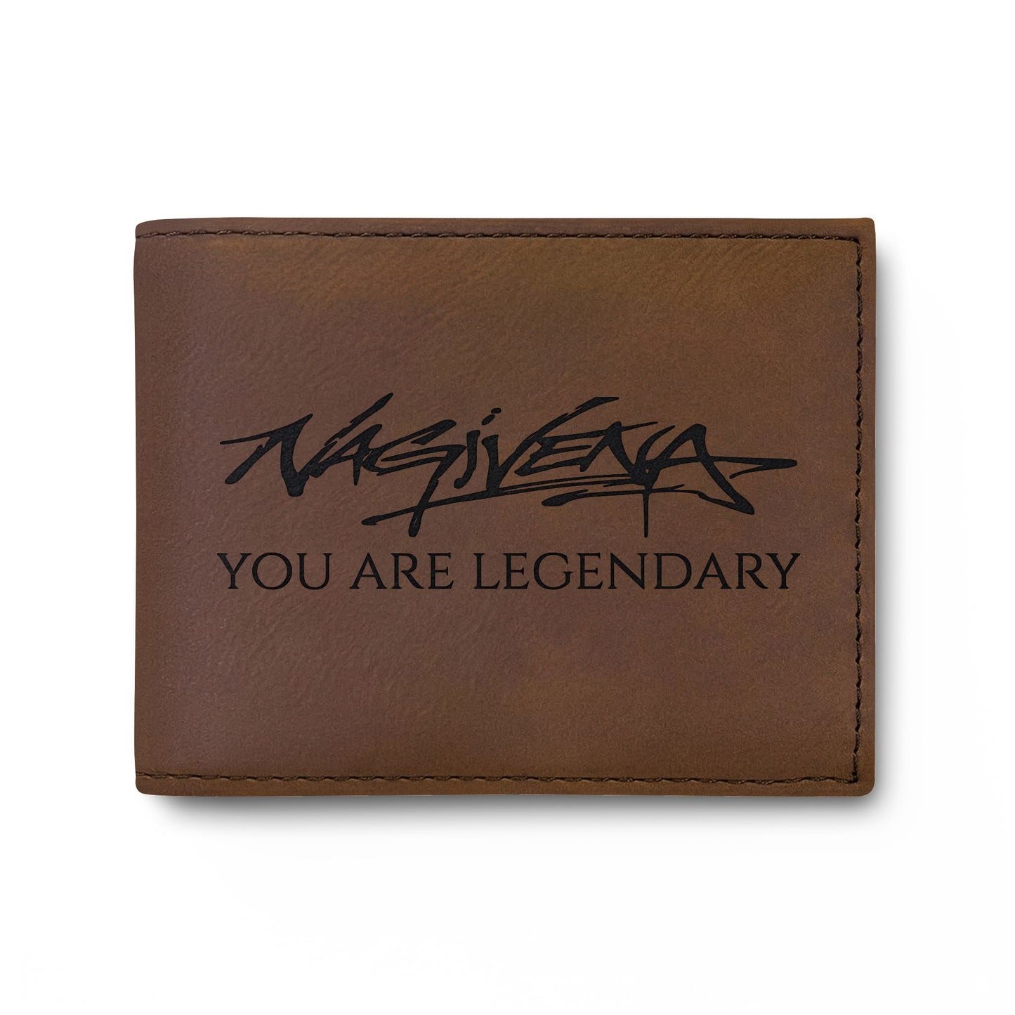 Bi-Fold Wallet — 'You Are Legendary' Leather Card Wallet