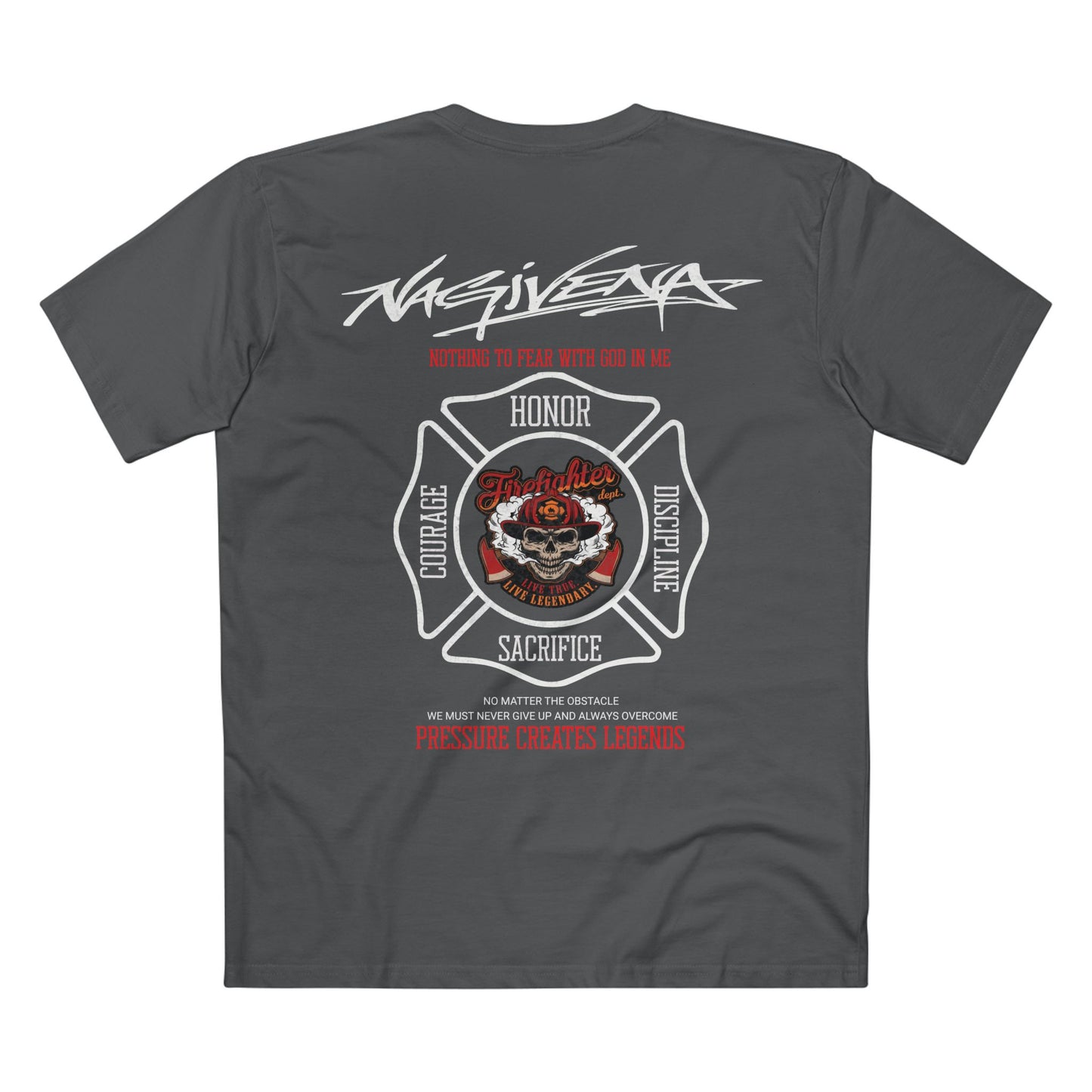 Nagivena Fire Division Tribute — Honor, Courage & Sacrifice Graphic Tee